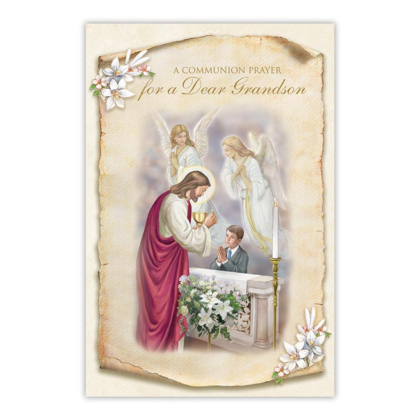 Greeting Card - Communion Prayer for Grandson