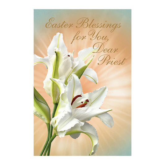 Greeting Card - Easter Blessings, Priest (N0248)
