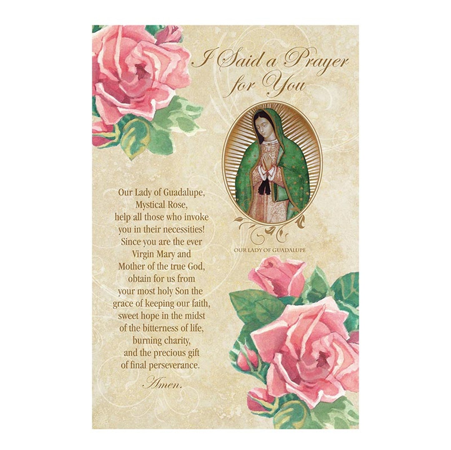 Greeting Card - Our Lady of Guadalupe Prayer