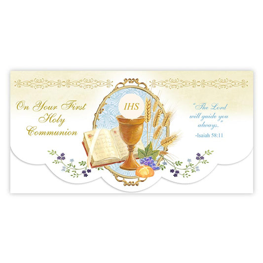 Money Holder Card - First Communion