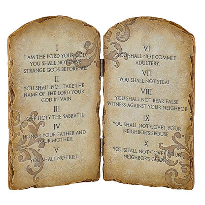 Ten Commandments Plaque (N5232)