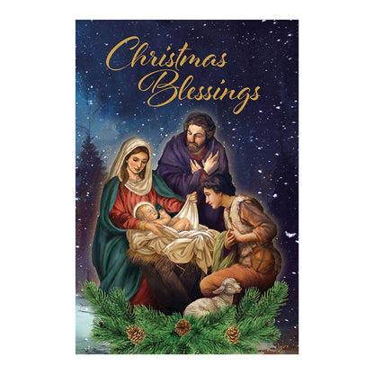 Greeting Card - Let Us Adore Him - Christmas Blessings