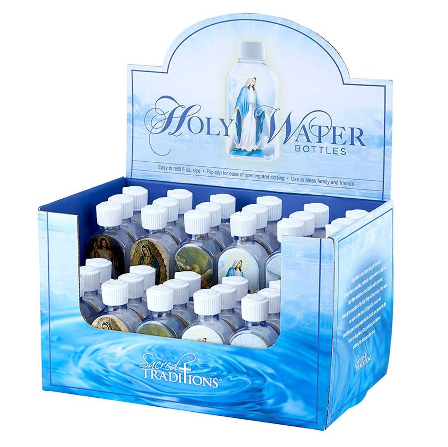 Holy Water Bottle Display - 36/PK