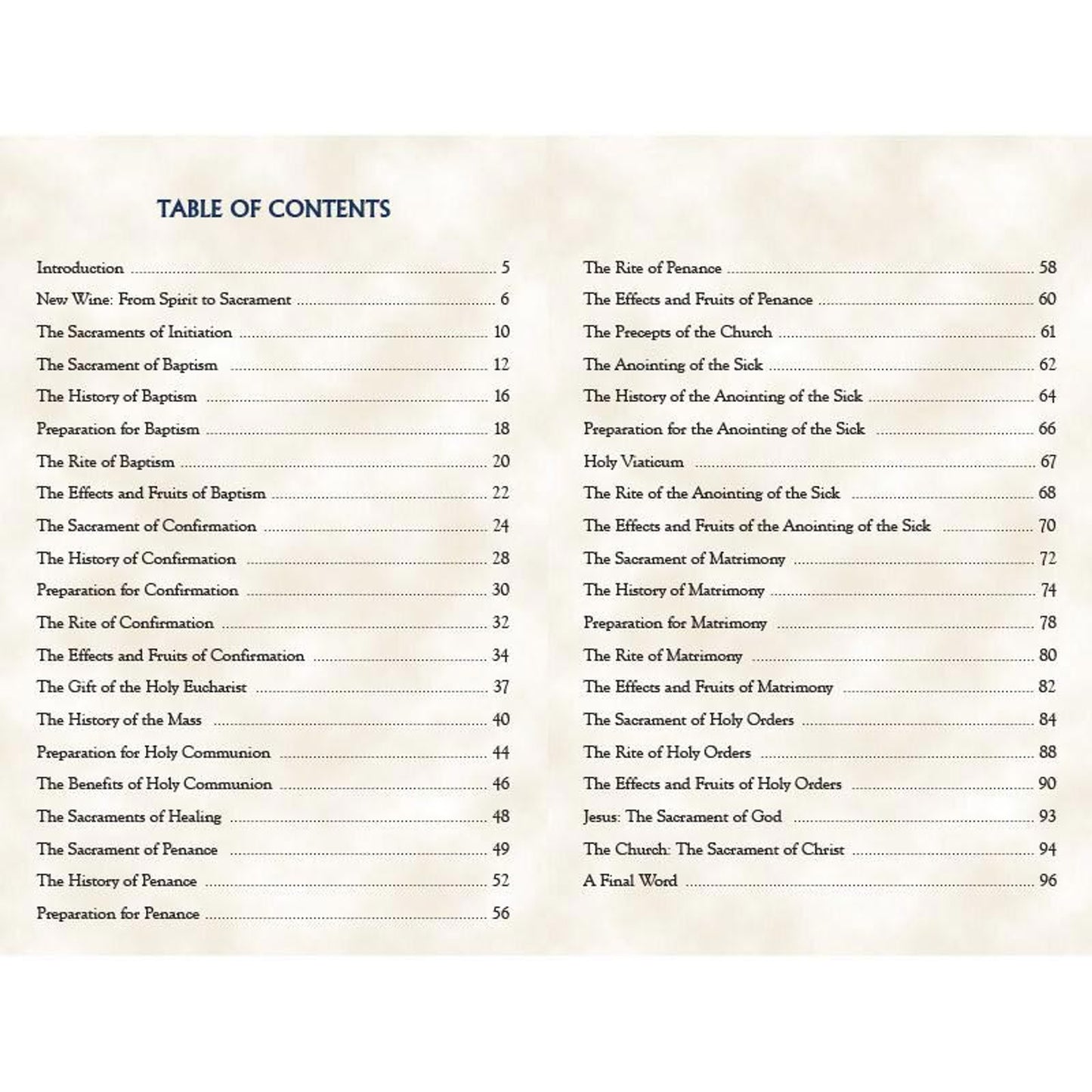 Aquinas Press Prayer Book - Sacraments of the Church