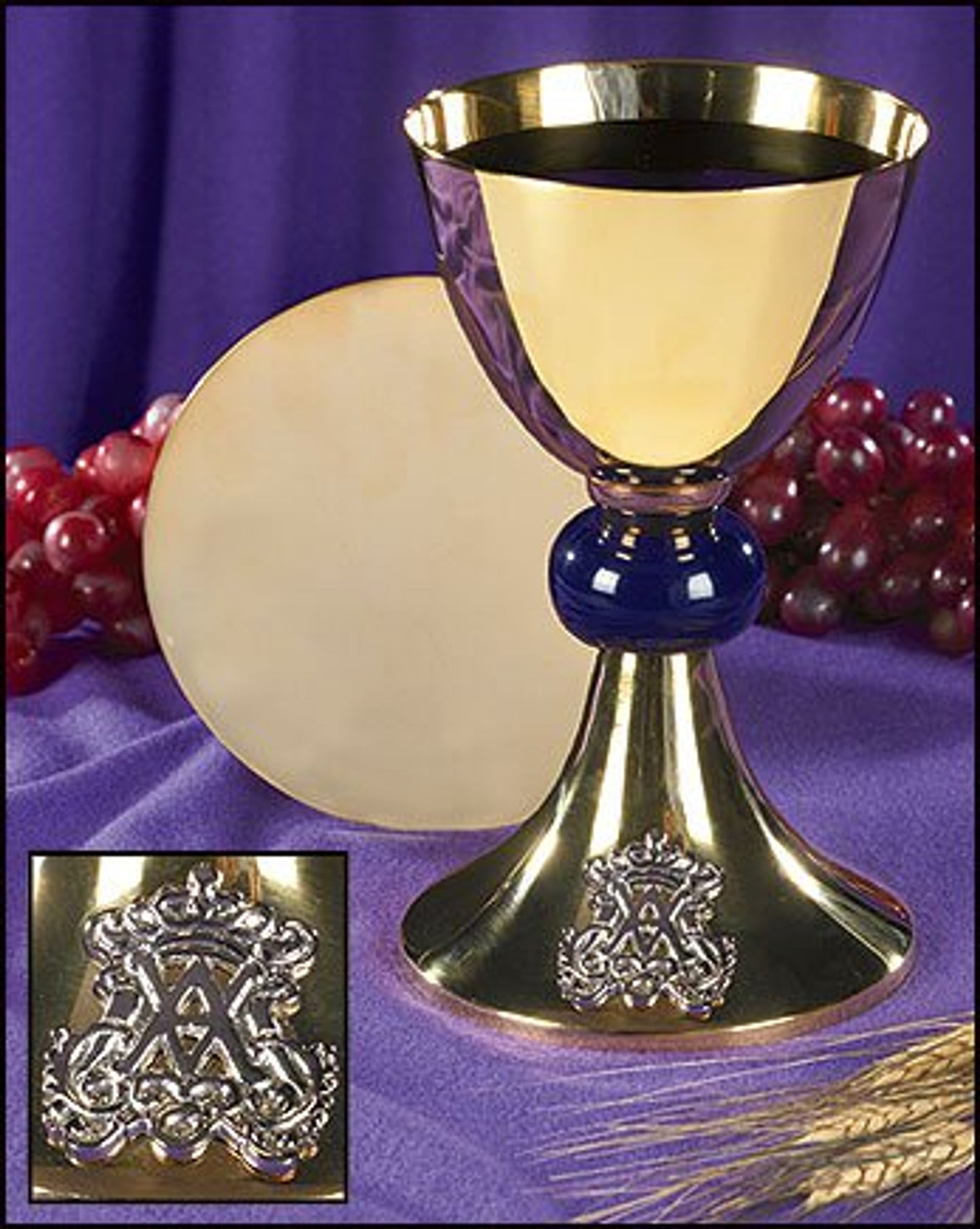 Last Supper Chalice and Bowl Paten