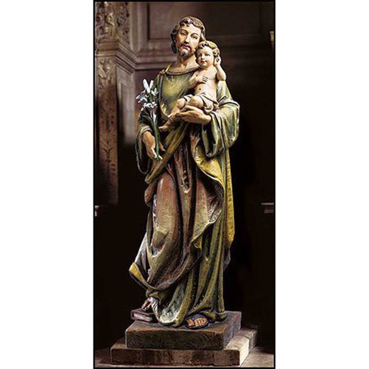 48" H Saint Joseph with Child Statue