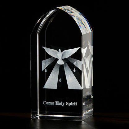 Confirmation Etched Glass Stand
