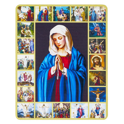 Mysteries of The Rosary Wood Plaque