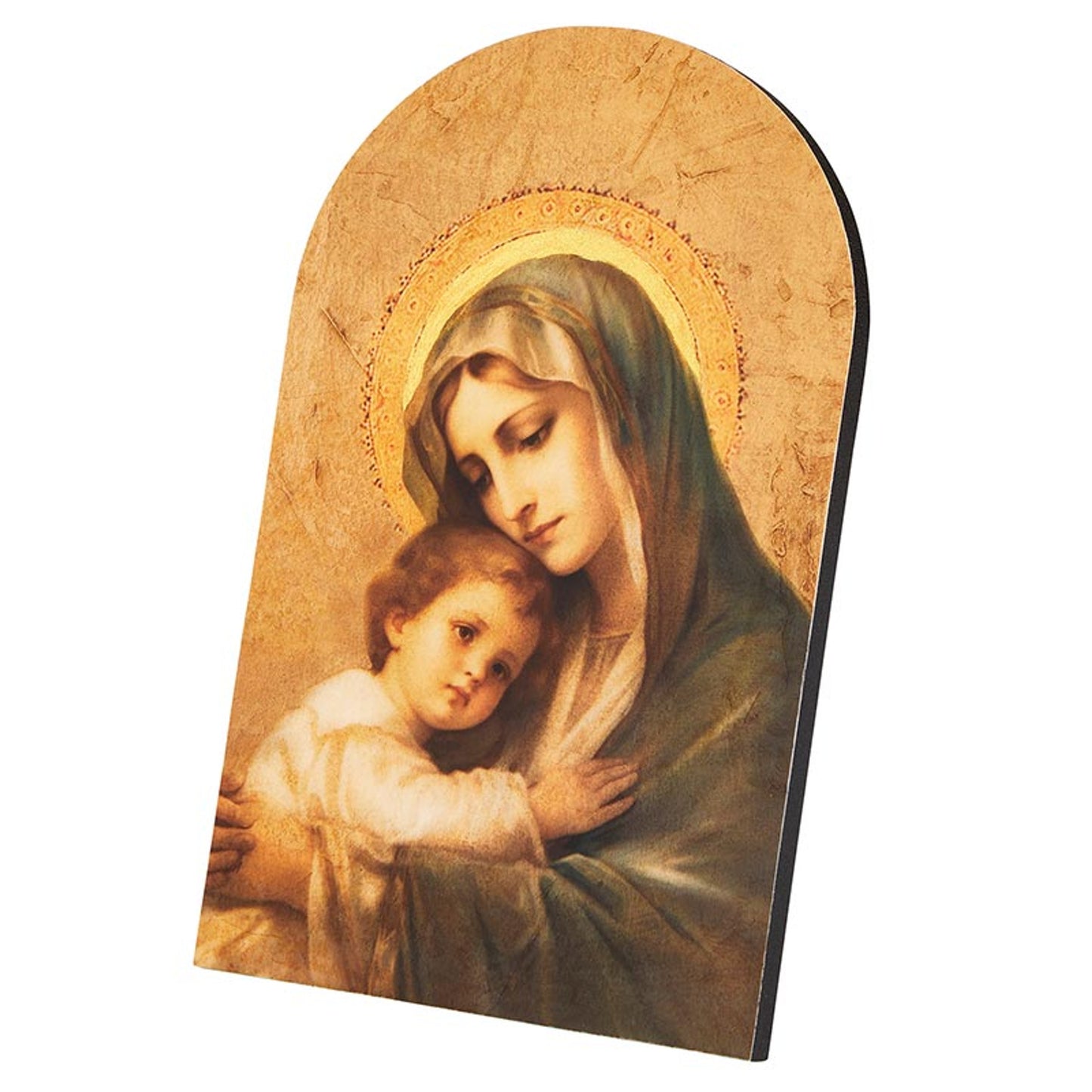 Tender Madonna Arched Plaque