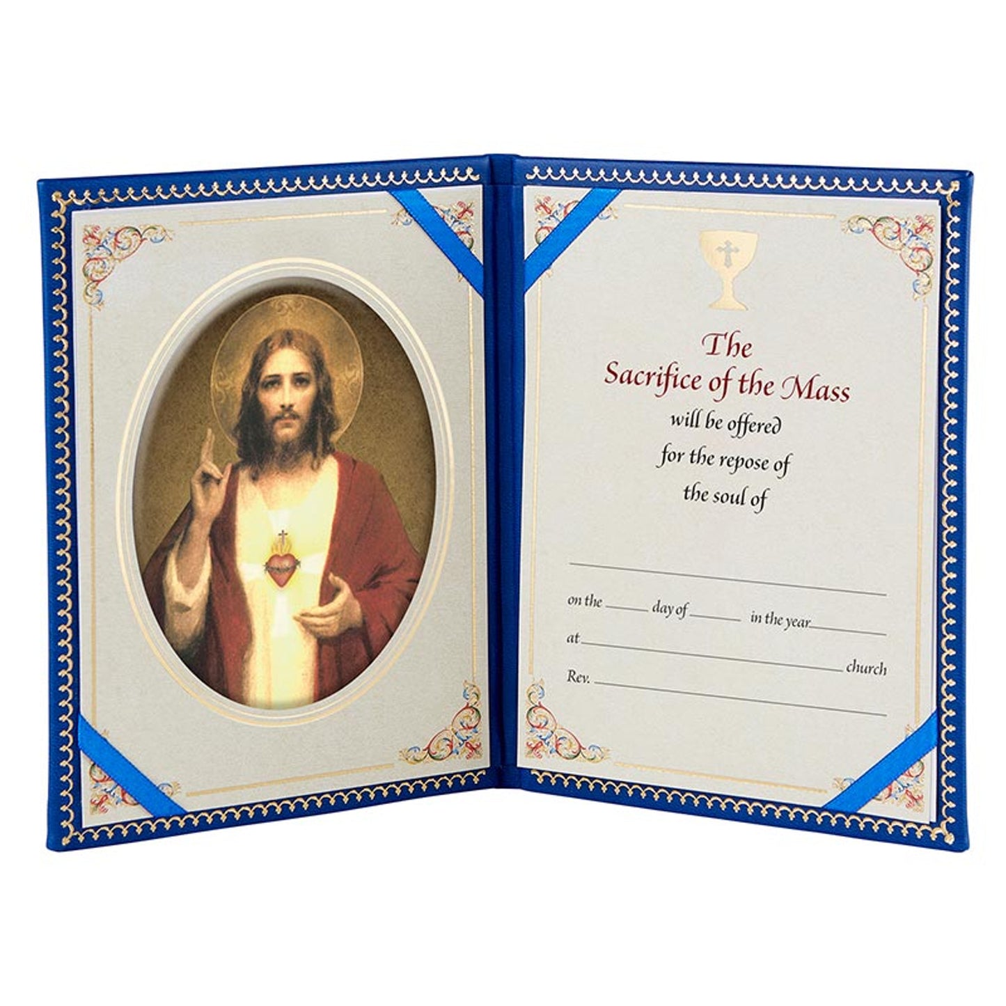 Sacred Heart Padded Mass Card