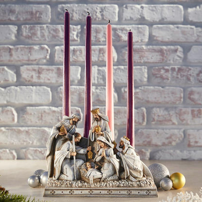 Nativity Advent Candle Holder