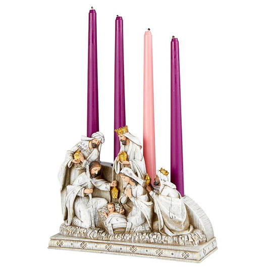 Nativity Advent Candle Holder