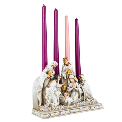 Nativity Advent Candle Holder