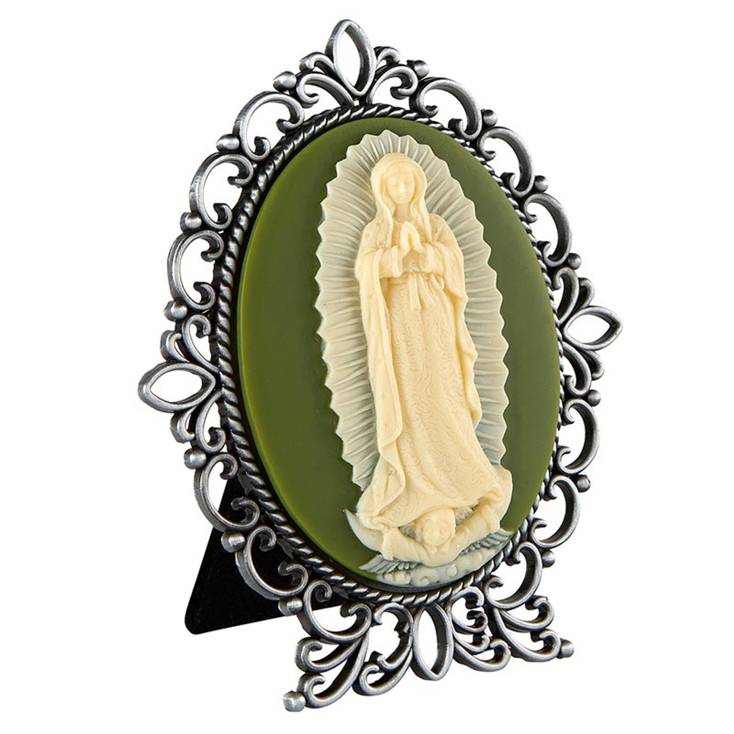Our Lady of Guadalupe Cameo Desk Stand