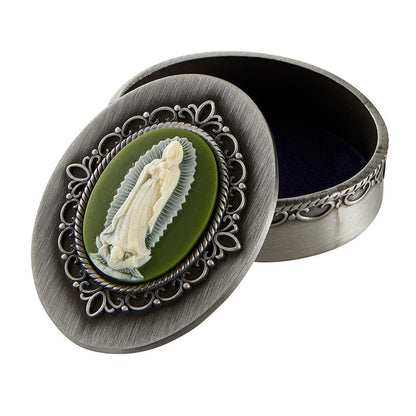 Our Lady of Guadalupe Cameo Rosary Box