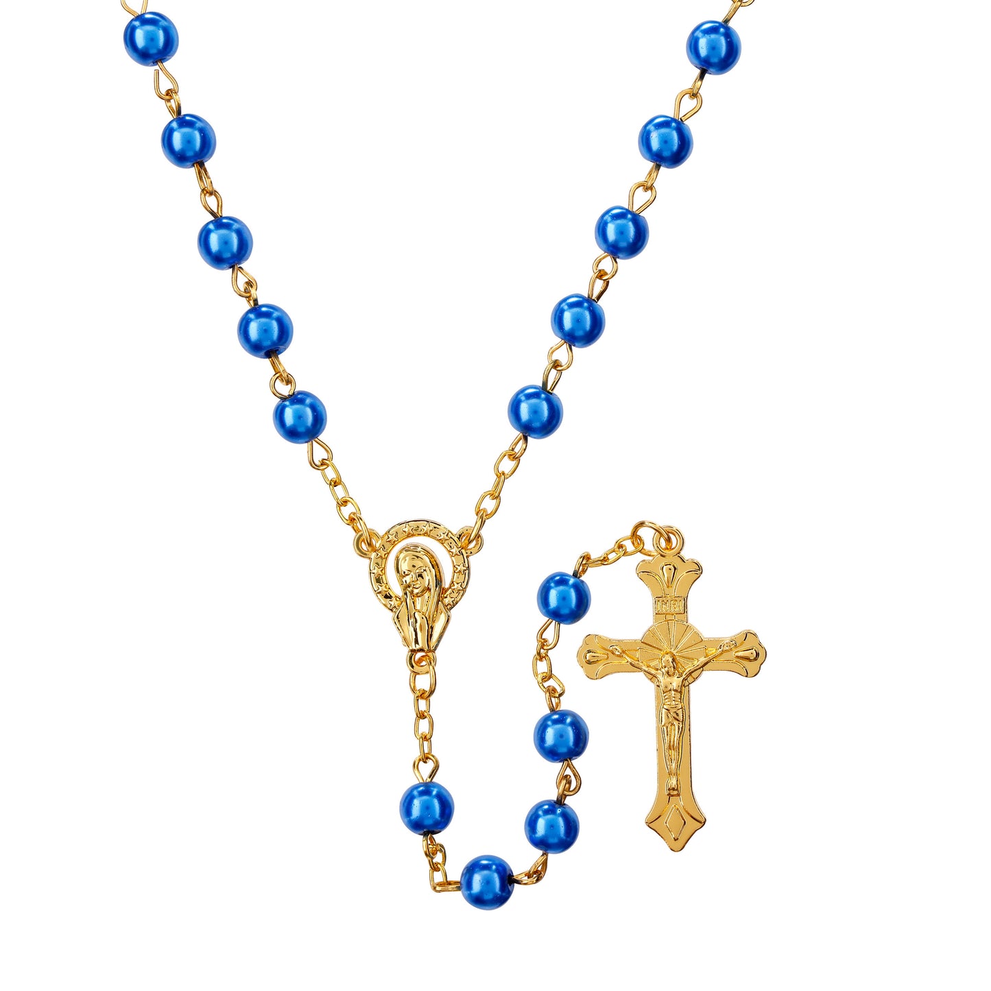 Pearls of Faith Mini Rosaries in a Bottle Display - 12/PK