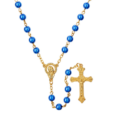 Pearls of Faith Mini Rosaries in a Bottle Display - 12/PK