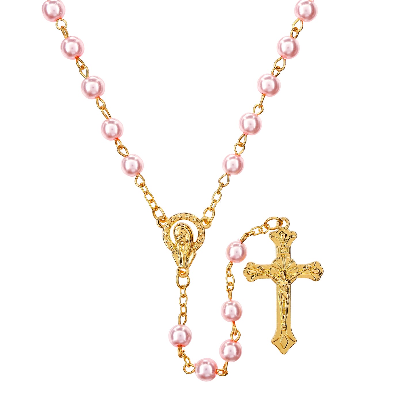 Pearls of Faith Mini Rosaries in a Bottle Display - 12/PK