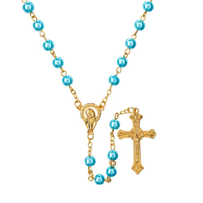 Pearls of Faith Mini Rosaries in a Bottle Display - 12/PK