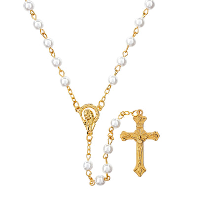 Pearls of Faith Mini Rosaries in a Bottle Display - 12/PK