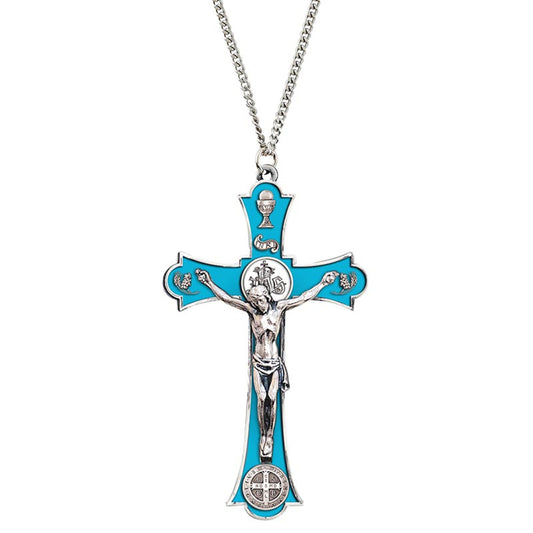 Blue Saint Benedict Holy Mass Pendant