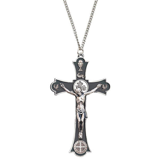 Jet Saint Benedict Holy Mass Pendant