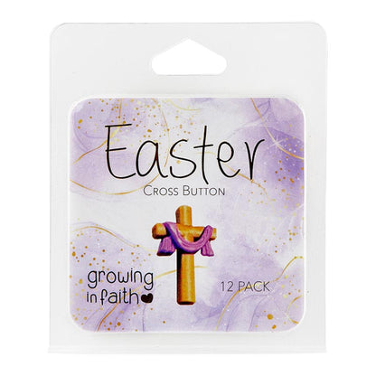 Easter Cross Button