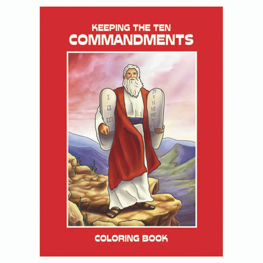 Aquinas Kids Coloring Book - Keeping the Ten Commandments - 12/PK