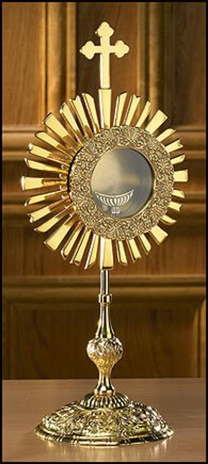 Large Cross Monstrance with Luna