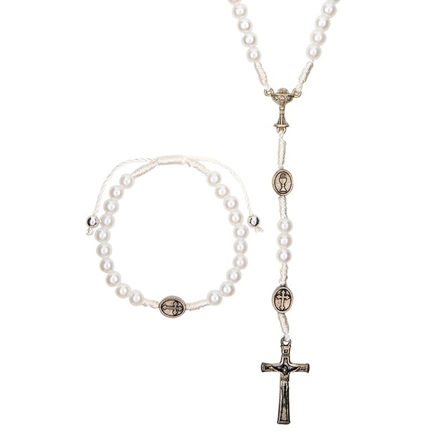 First Communion Necklace Bracelet Set - Girl