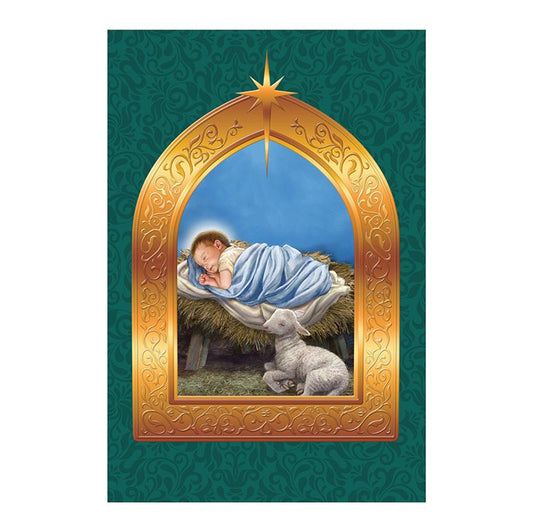 Christ in a Manger - General Christmas Card