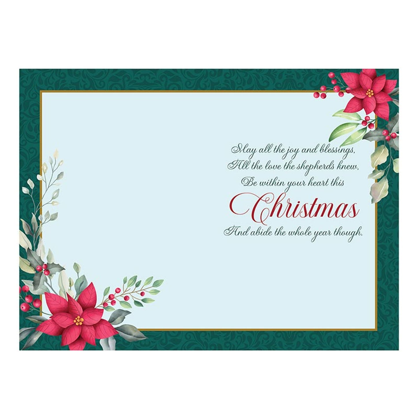 Christ in a Manger - General Christmas Card