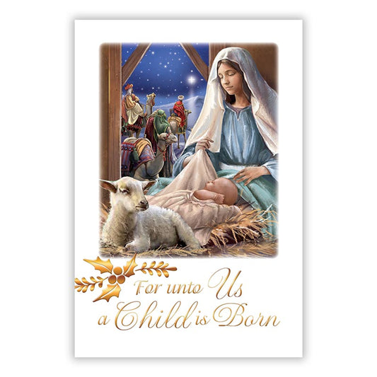 For Unto Us a Child is Born - General Christmas Card