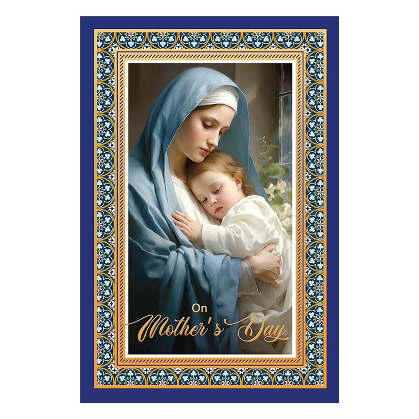 On Mother's Day - General Mother's Day Card - Blue