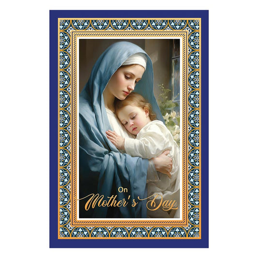 On Mother's Day - General Mother's Day Card - Blue