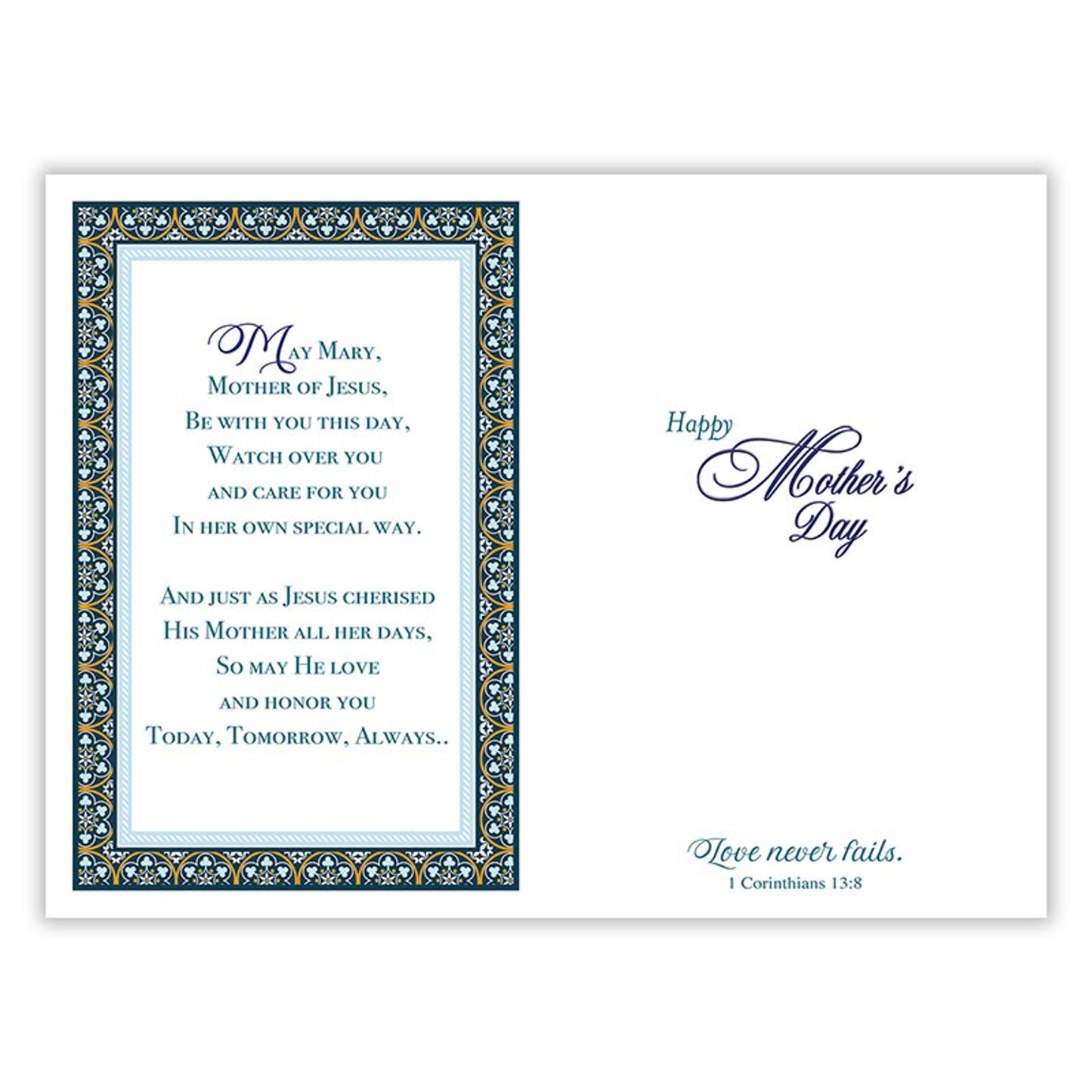 On Mother's Day - General Mother's Day Card - Blue