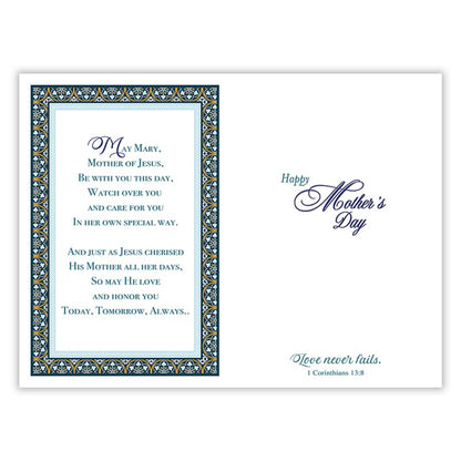 On Mother's Day - General Mother's Day Card - Blue