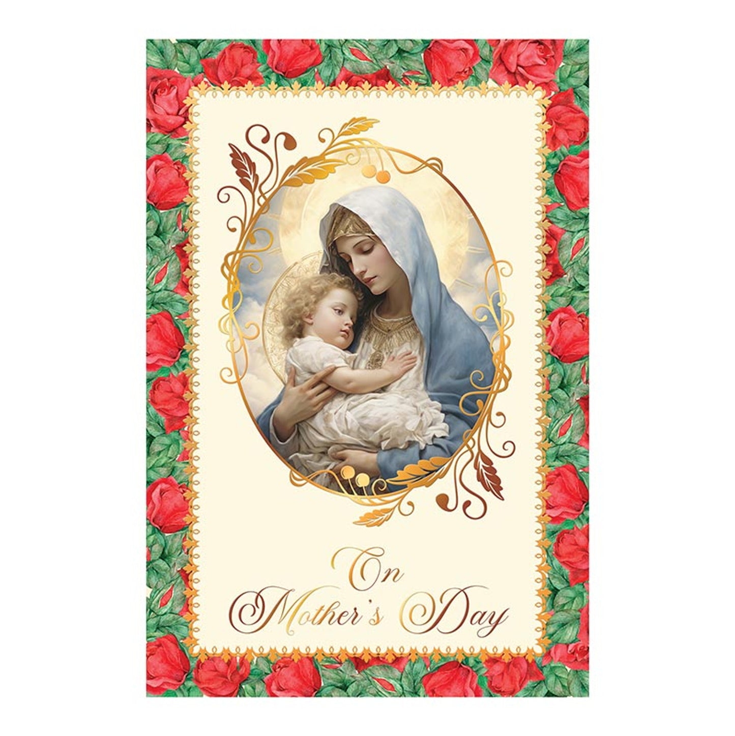 On Mother's Day - General Mother's Day Card - Red