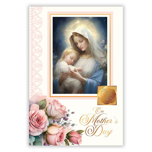 On Mother's Day - General Mother's Day Card - Light Pink