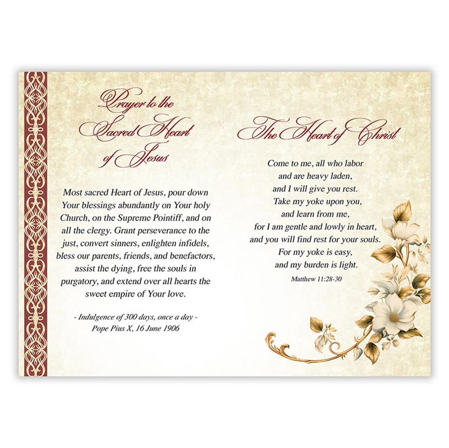 The Blessings of the Sacred Heart - Get Well Booklet