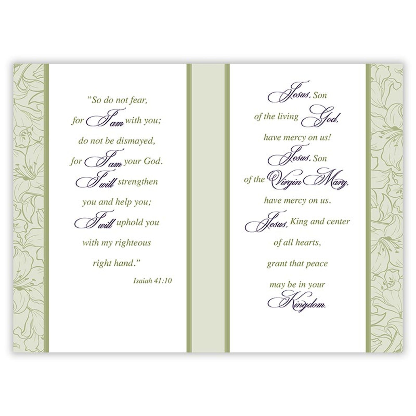 In Loving Memory - Sympathy Booklet - Green