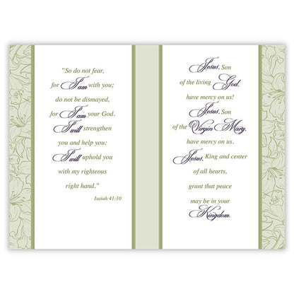 In Loving Memory - Sympathy Booklet - Green