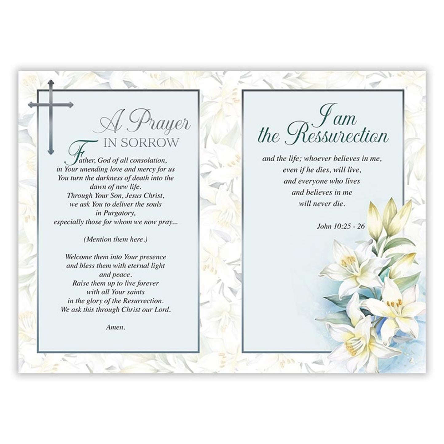 In Loving Memory - Sympathy Booklet - White