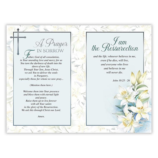 In Loving Memory - Sympathy Booklet - White