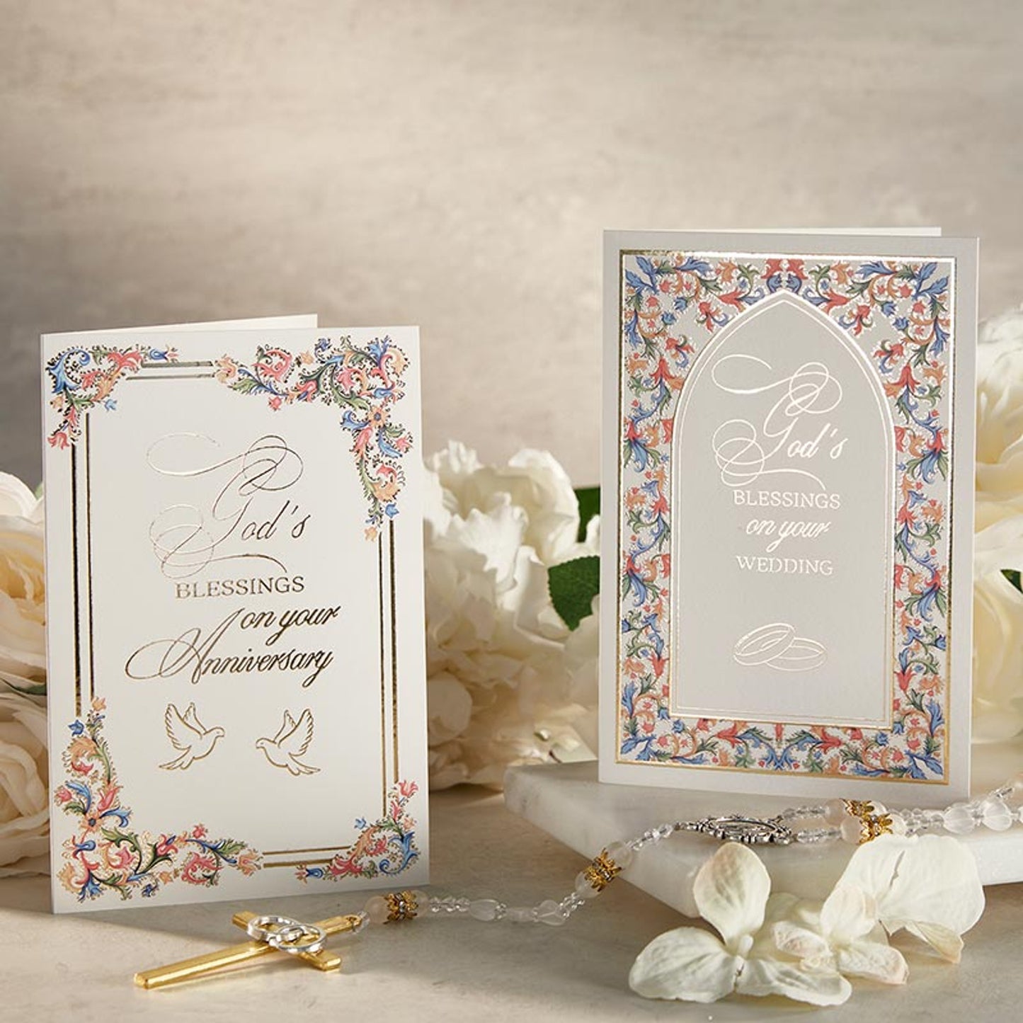 Florentine Gods Blessings Wedding Card