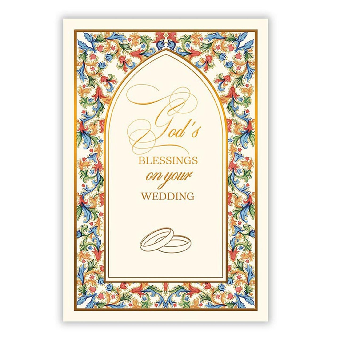 Florentine Gods Blessings Wedding Card