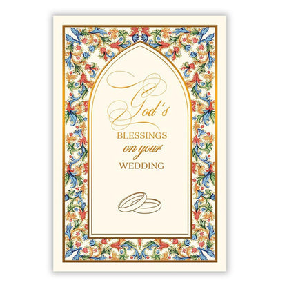 Florentine Gods Blessings Wedding Card