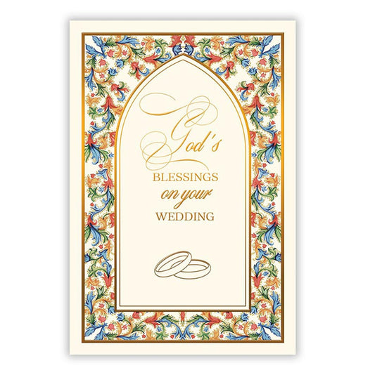 Florentine Gods Blessings Wedding Card