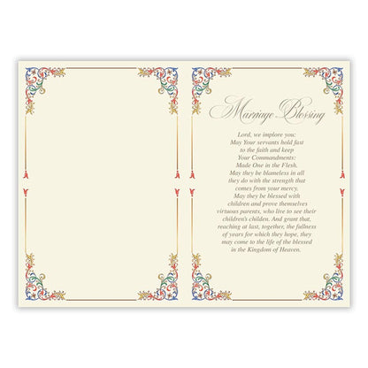 Florentine Gods Blessings Wedding Card