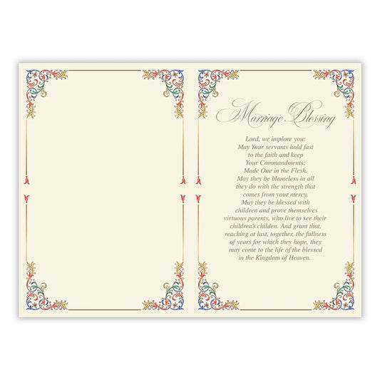 Florentine Gods Blessings Wedding Card